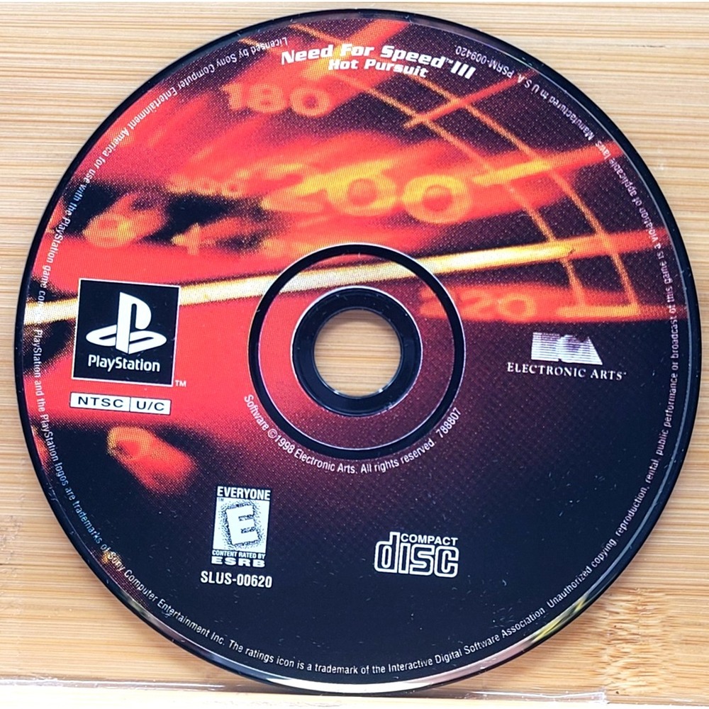 Need For Speed III 3: Hot Pursuit (Playstation 1, PS1) DISC ONLY